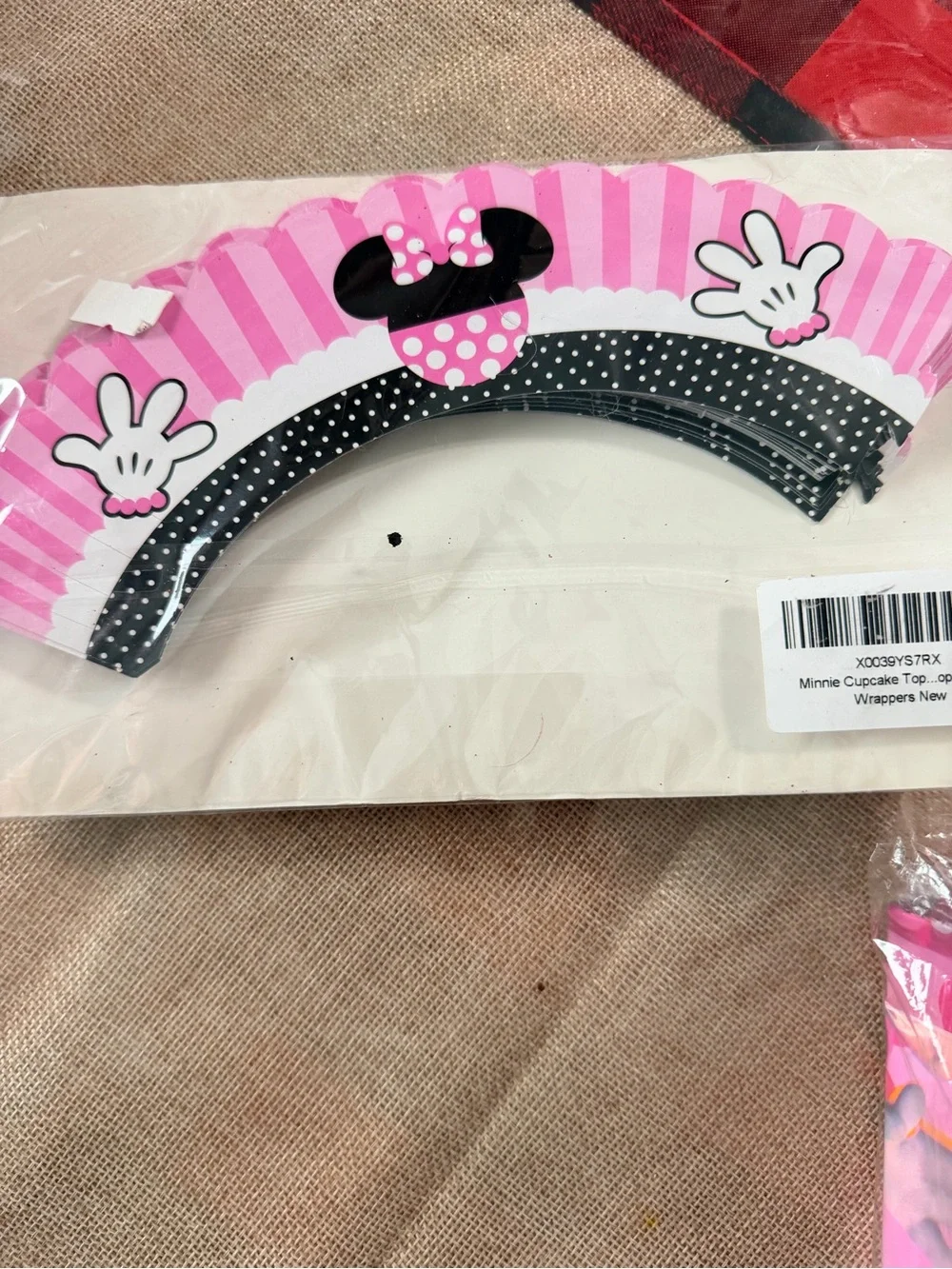 Pink Minnie Mouse Style Party Tableware Set - Unbranded